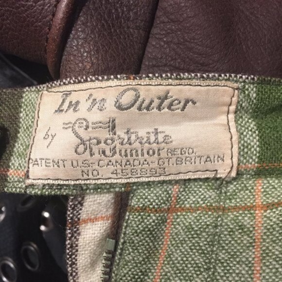 VINTAGE IN 'N OUTER PLEATED PLAID MIDI SKIRT SIZE 28 - Picture 4 of 6